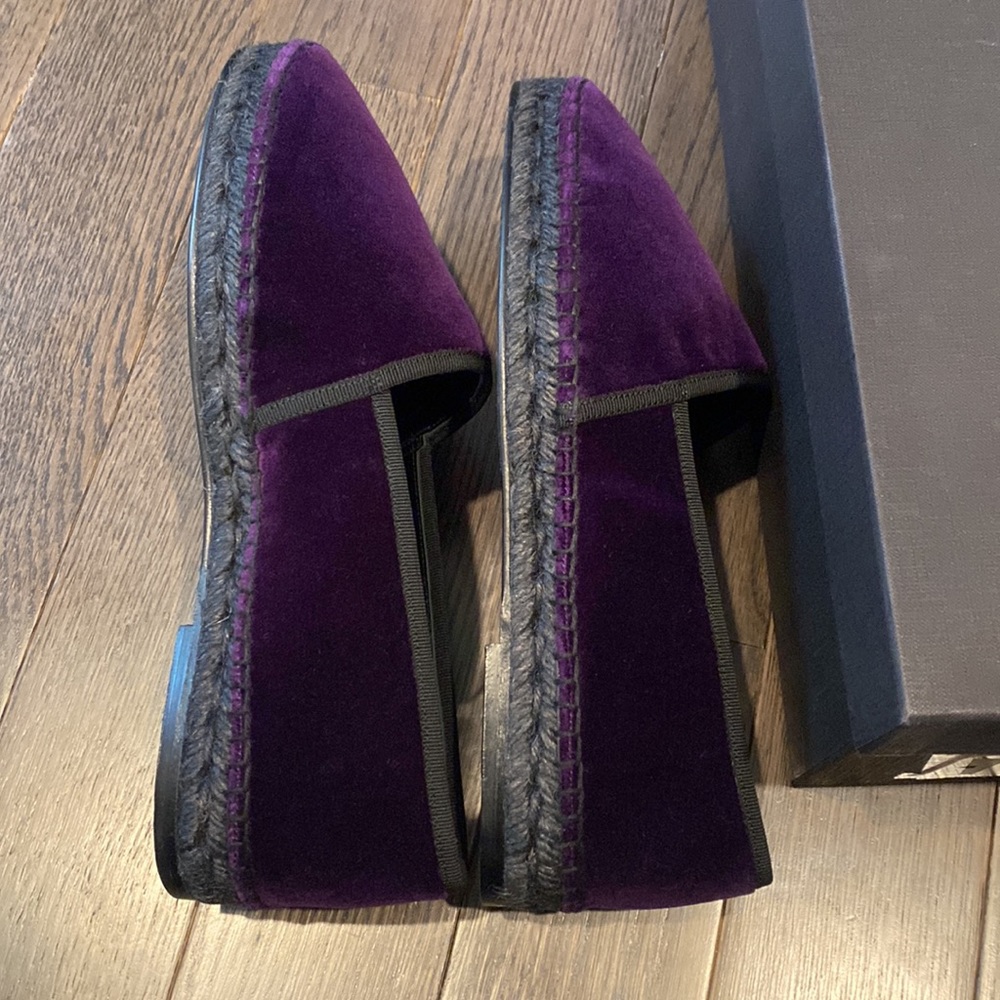 NIB DOLCE&GABBANA Suede Italian Purple Loafer - Picture 10 of 13